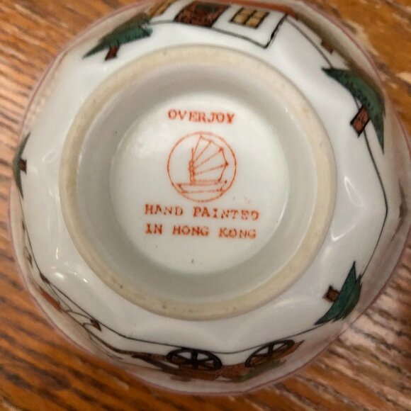 Winter/ Christmas Hand-Painted Holiday Bowls- Overjoy - Picture 6 of 6